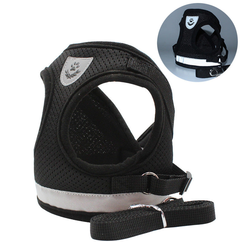 The Growing Mart Adjustable Reflective Dog Chest Strap Harness for Safe Walks