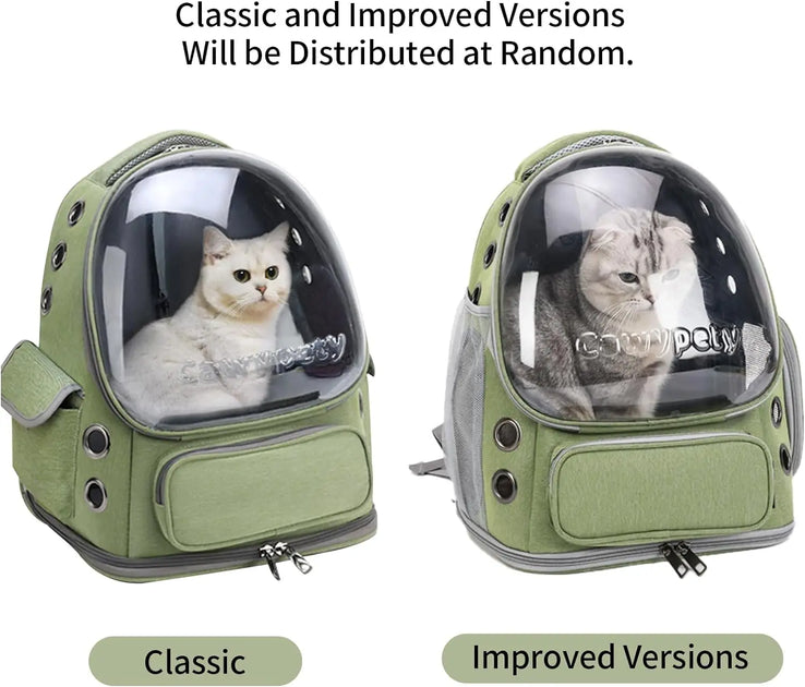 The Growing Mart Breathable Cat Backpack Carrier - Clear Travel Pet Bag