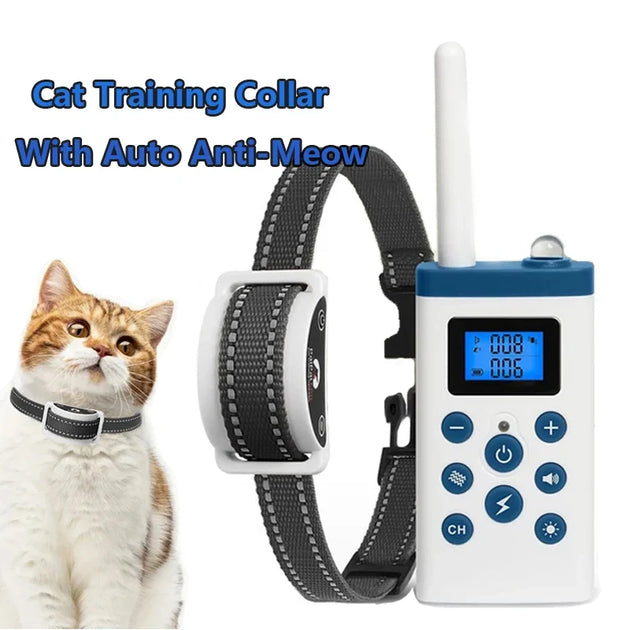 The Growing Mart Cat Training Collar – Smart Anti-Meow Behavior Control Device
